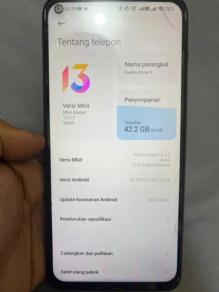 redmi note 9 ram 4/64