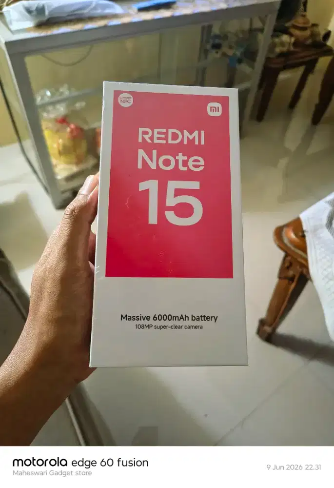 Redmi note 15 8/256 Baru Segel Dus Garansi Resmi.