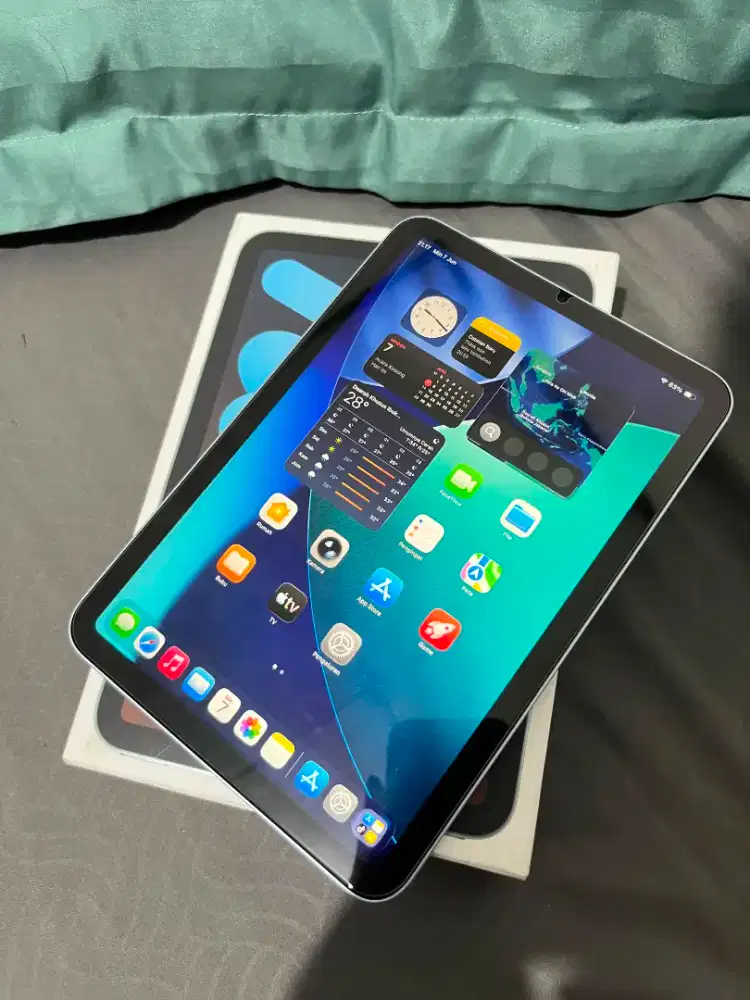 Ipad Mini 7 128GB Fullset mulus garansi ON A17 Pro