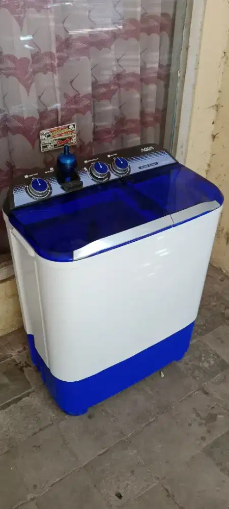 Dijual mesin cuci aqua 8 kilo normal dinamo mesin masih ori