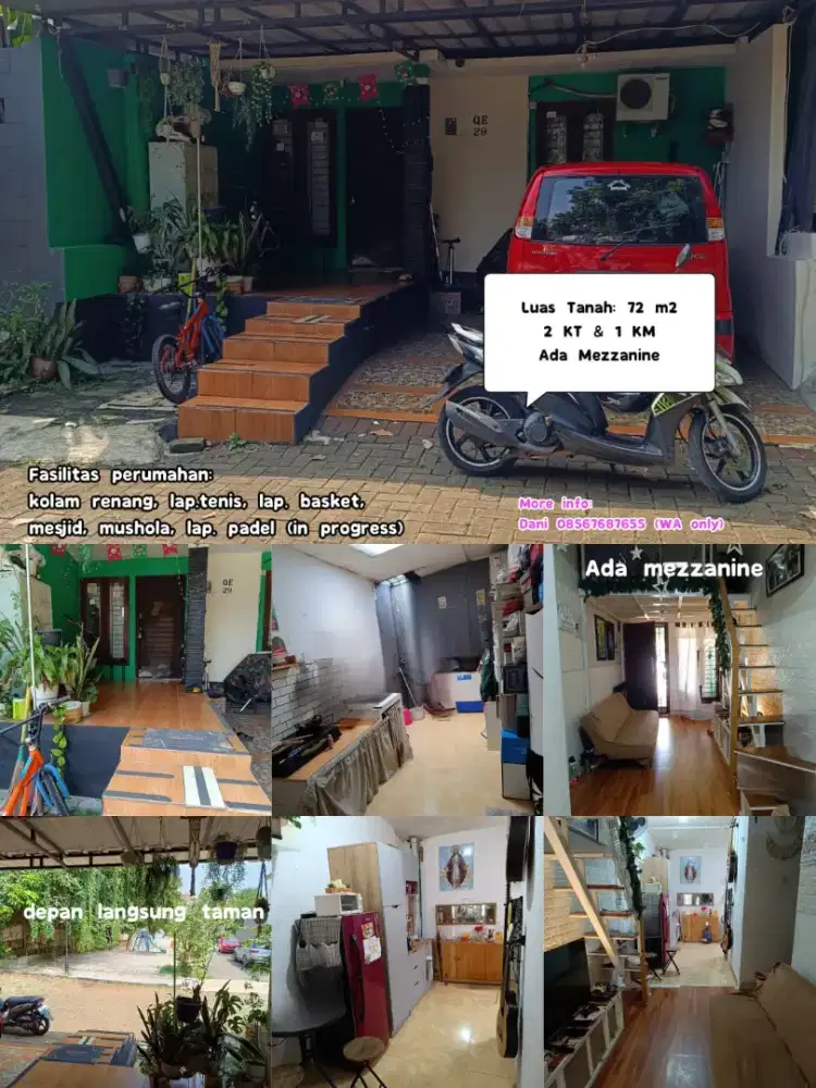 Rumah Mezzanine LB/LT. 55/72