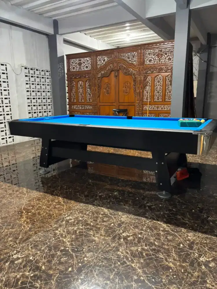 Meja billiard / biliar 9 feet marmer hitam