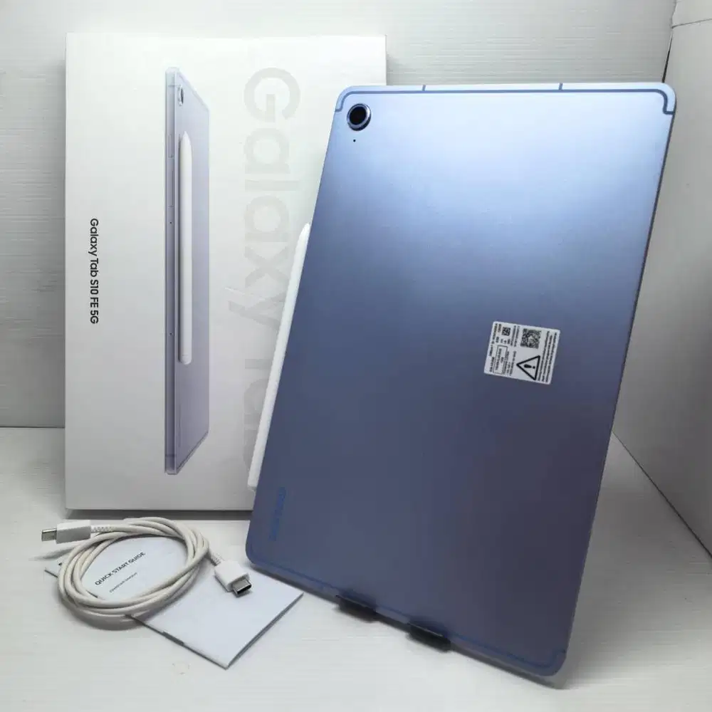 LIKE NEW! SAMSUNG GALAXY TAB S10 FE 5G 8/128 BLUE MULUS EX SEIN  NO MI