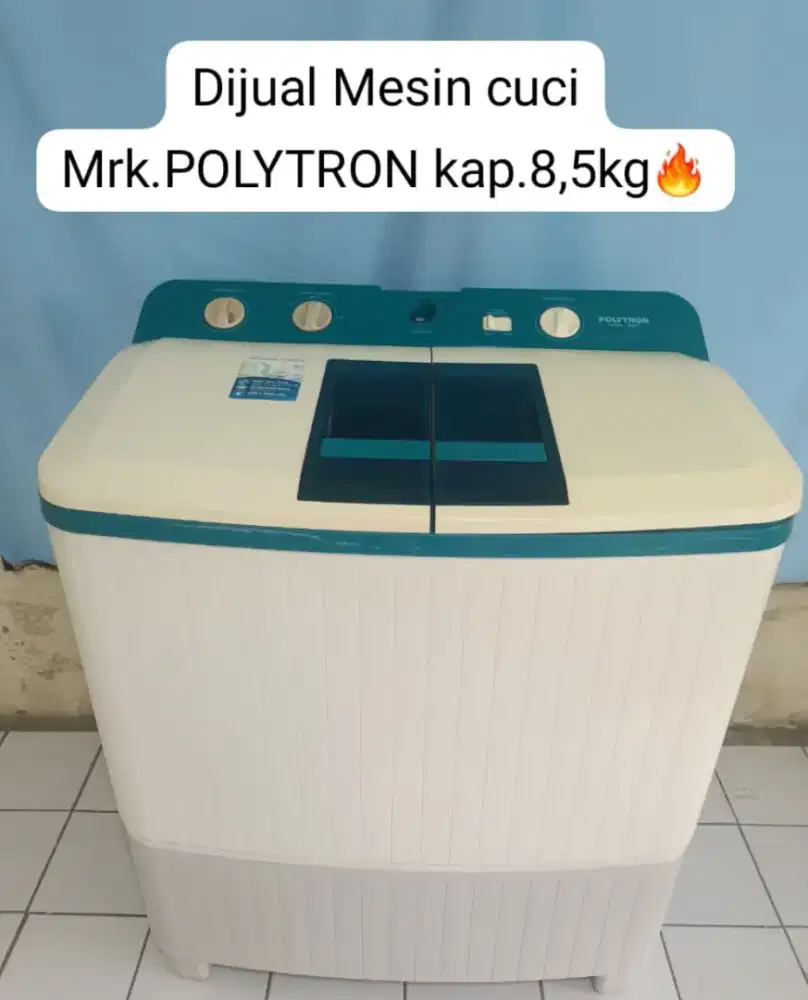 Mesin cuci mrk.Polytron kap.8,5kg