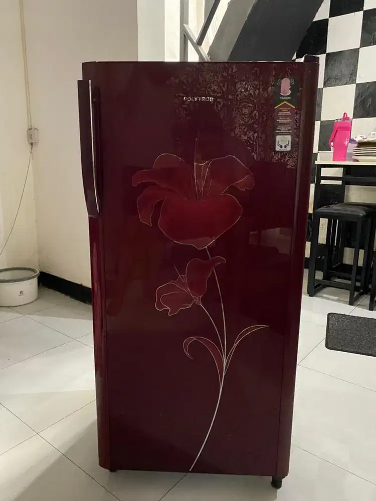 Kulkas Polytron 1 Pintu seri Belleza Varia / Flower Design