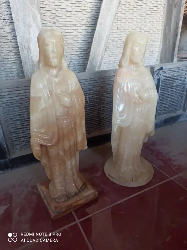 Kerajinan patung Yesus batu onik