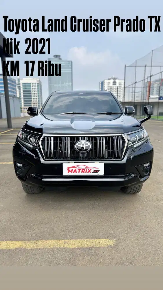 Toyota Land Cruiser Prado TX Nik 2021 Black on black Siap pakai