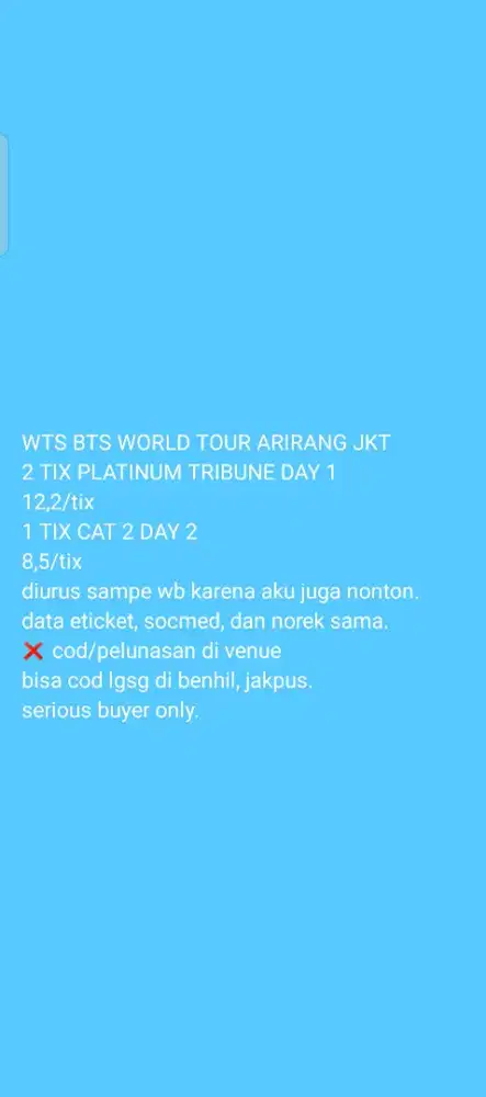 Tiket Konser BTS