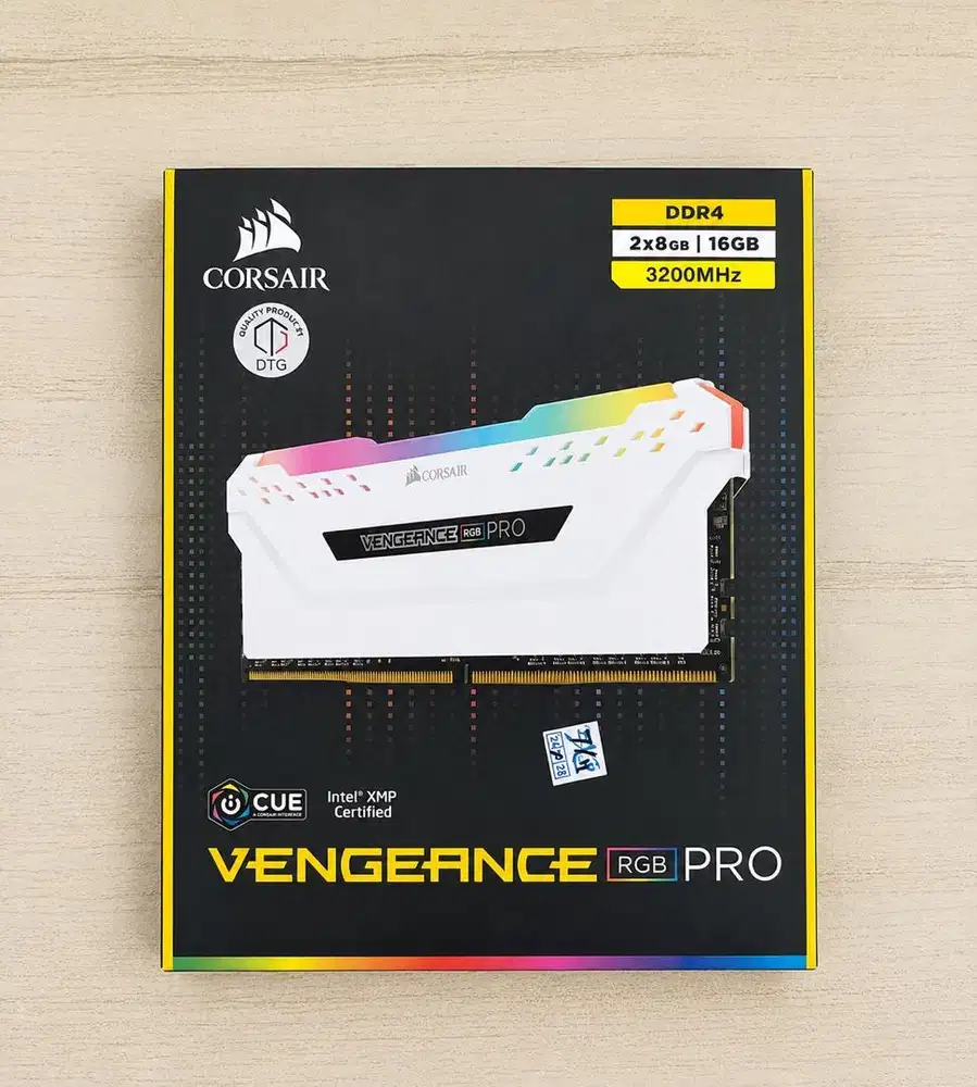 Ram Corsair Vengeance RGB Pro White DDR4 16GB (2x8GB) 3200MHz -Garansi