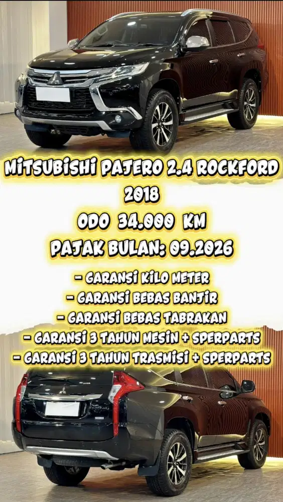 [ ODO 34 000 KM ] MITSUBISHI PAJERO DAKAR ROCKFORD 2.4 AT 2018