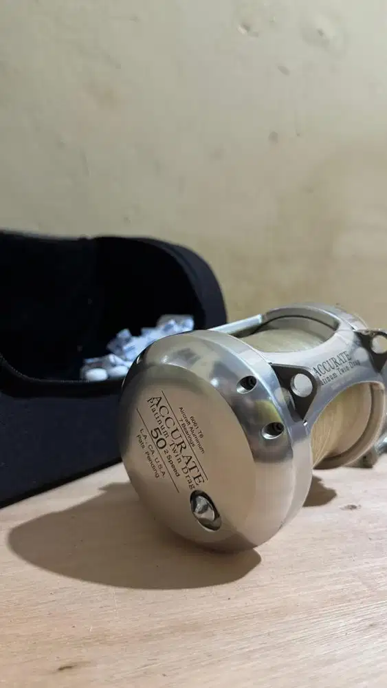 Reel overhead accurate Platinum Twin Drag 50 2 speed