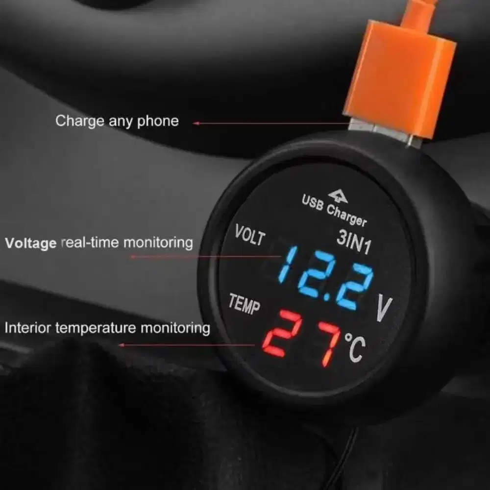 Cas charger volt suhu mobik