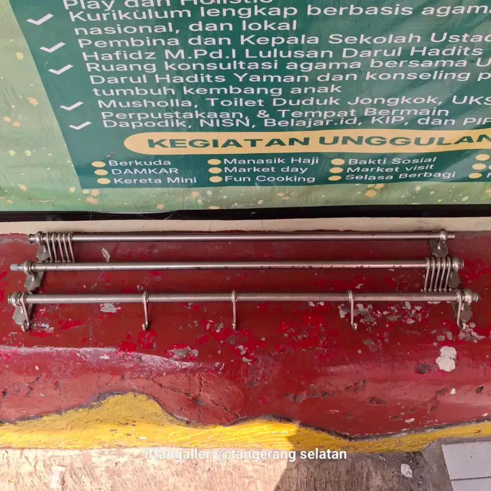 Gantungan Ikea Stainless 5 Pengait 1 Set 3 Pcs Kokoh Normal Siap Pakai