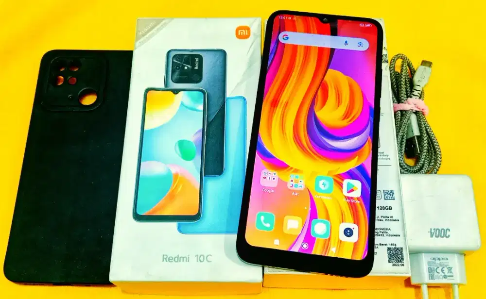 REDMI 10C 4+2GB/128GB LENGKAP ORI