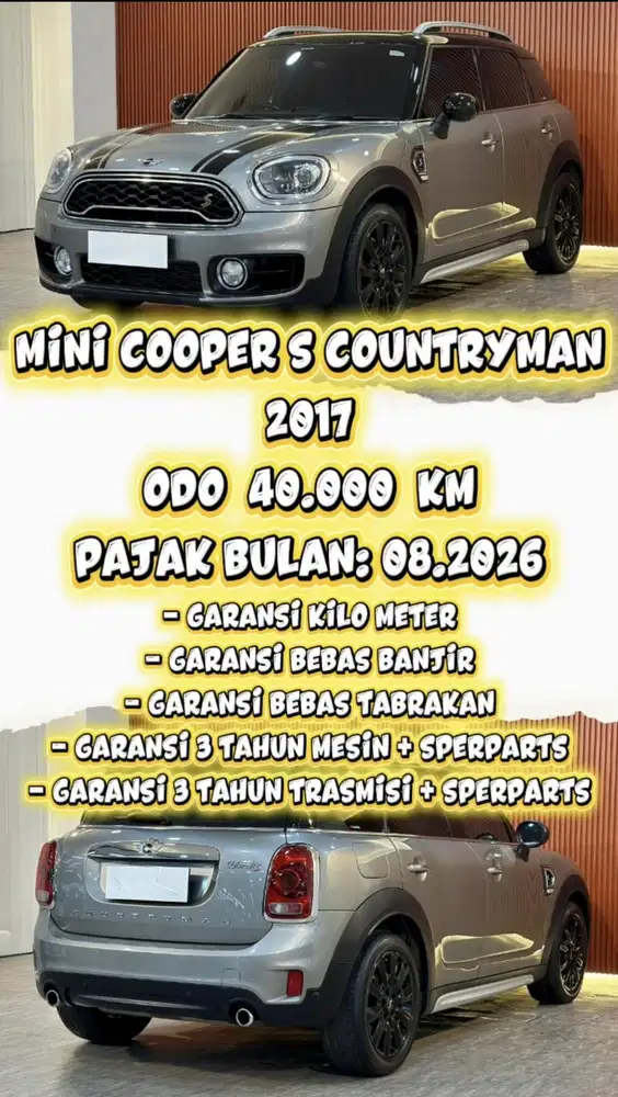 [ ODO 40.000 KM ] MINI COOPER S COUNTRYMAN 2.0 AT 2017 BERGARANSI