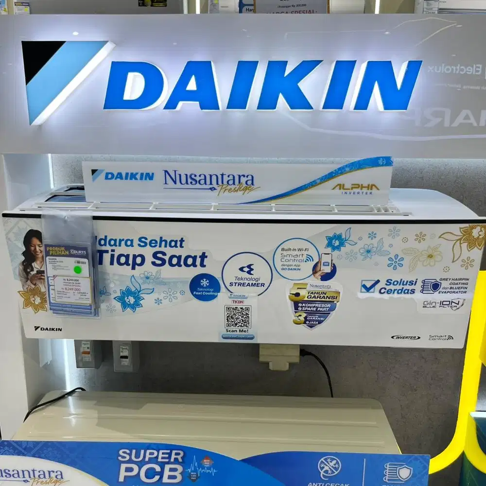 DAIKIN AC INVERTER 1/2 PK, BISA CICILAN 0%