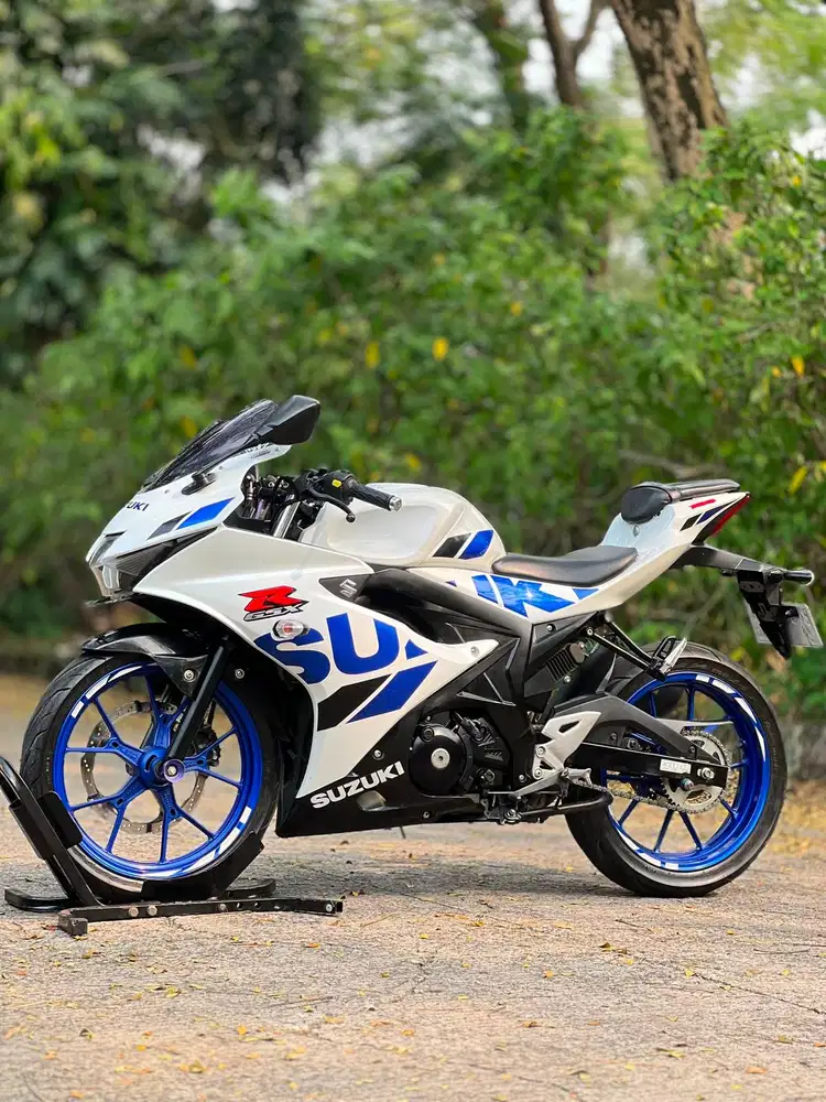 SUZUKI GSX R150 2020 PUTIH KM RENDAH PAJAK ON FULL MULUS