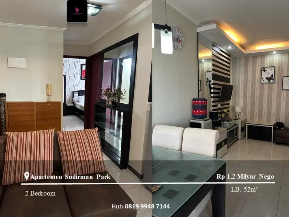 Dijual Apartement Sudirman Park High Floor 2BR Full Furnished Tower A