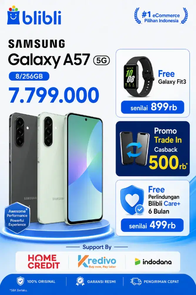 SAMSUNG GALAXY A57 5G 8/128GB - BLIBLI GALAXY MALL 2 SURABAYA