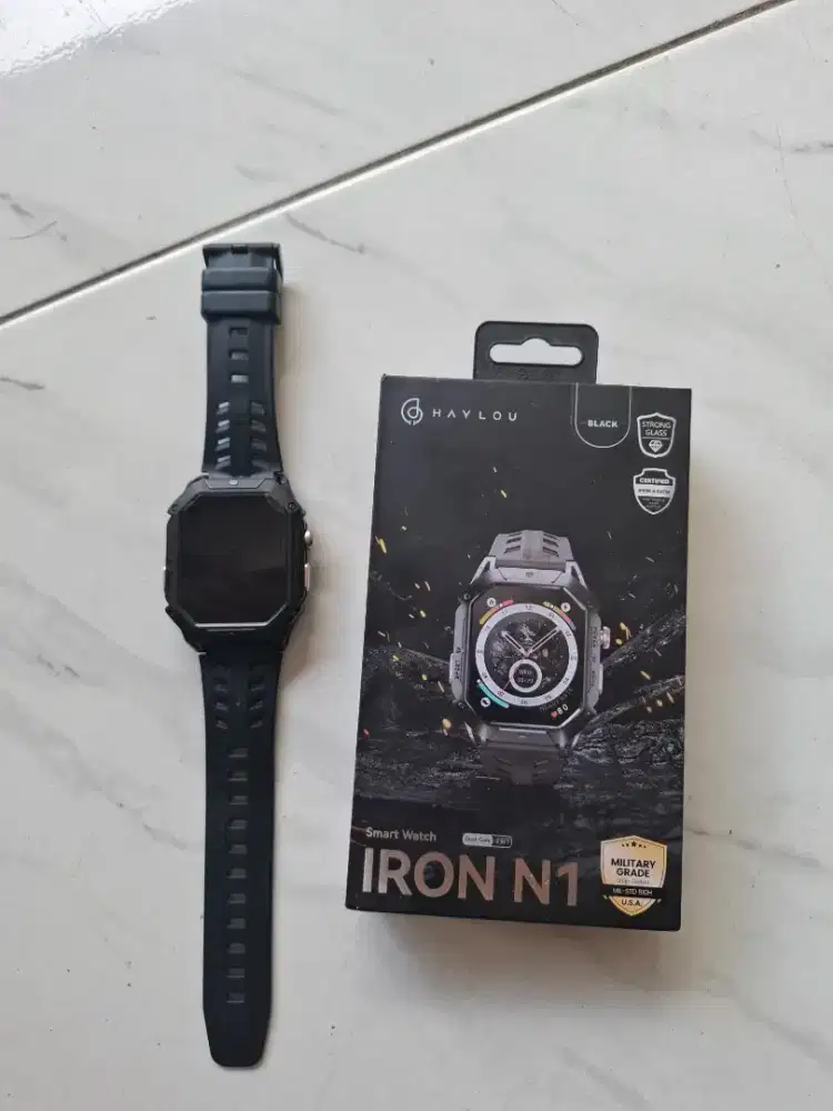Jual cepat 500k aja smartwatch haylou military grade baterai 850 mah