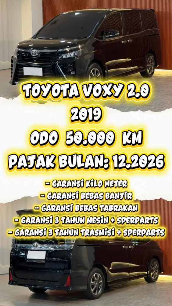 [ 3 YEAR WARRANTY ] TOYOTA VOXY 2.0 AT 2019