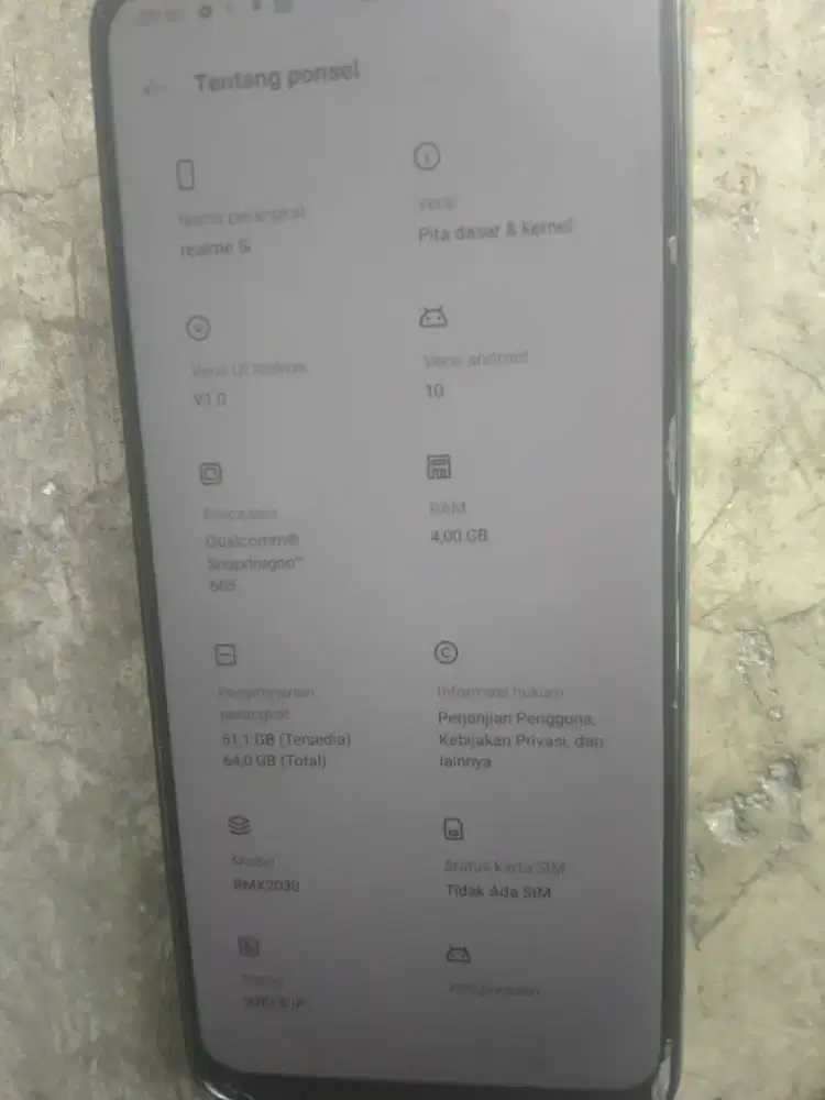 Realme 5i ram 4 64