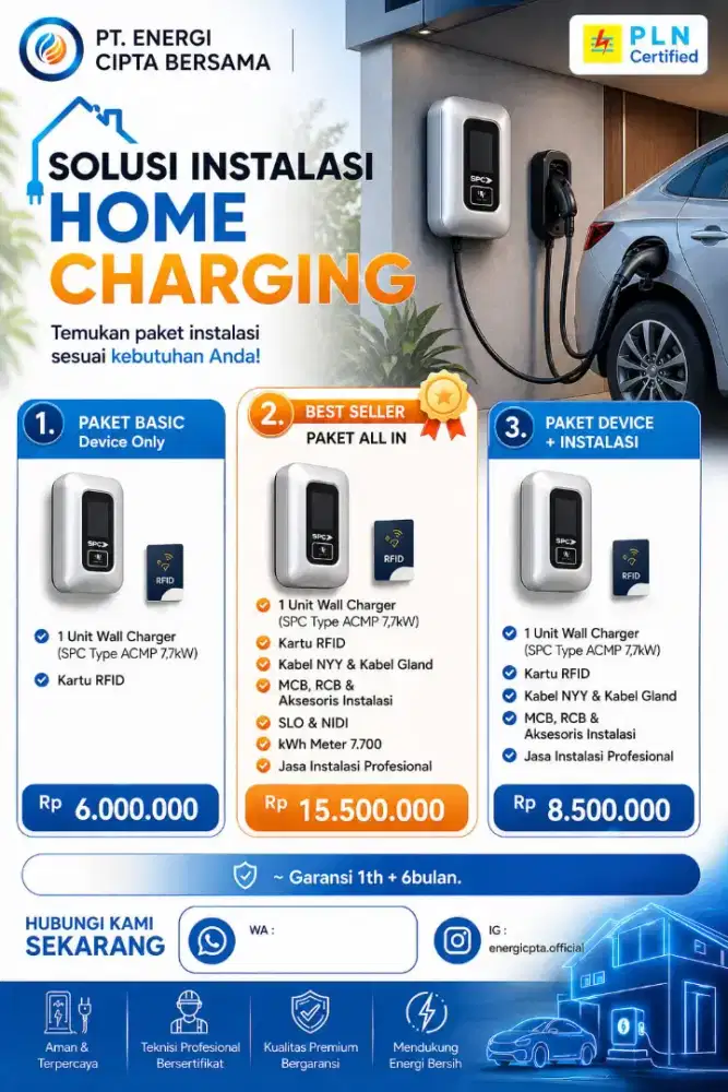 Jasa pasang Home Charging