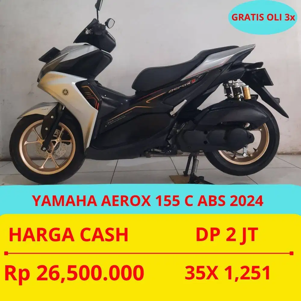 YAMAHA AEROX 155 C ABS 2024 DP MURAH 2,2 JUTA GUYS
