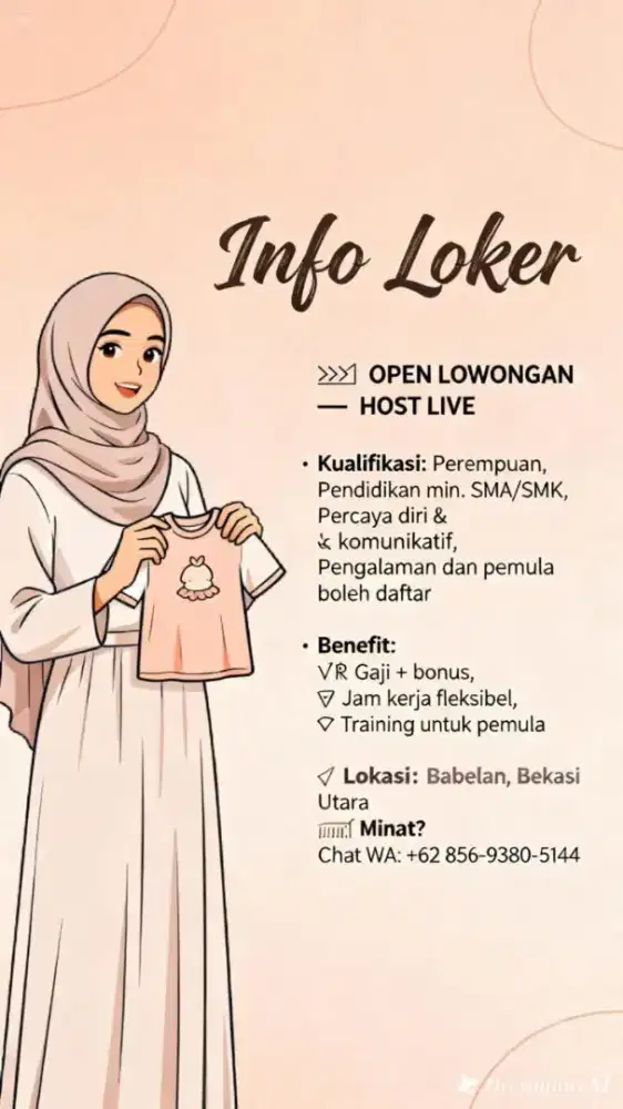 host live baju anak kecil