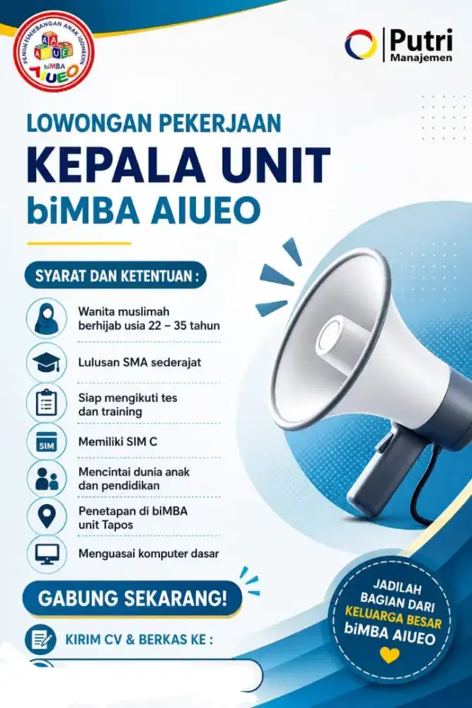 Kepala unit Bimba AIUEO