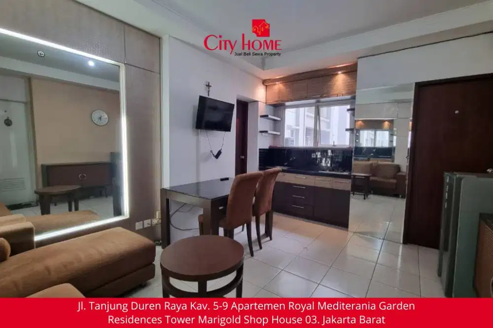 Disewakan apartemen  furnished type 53 sqm