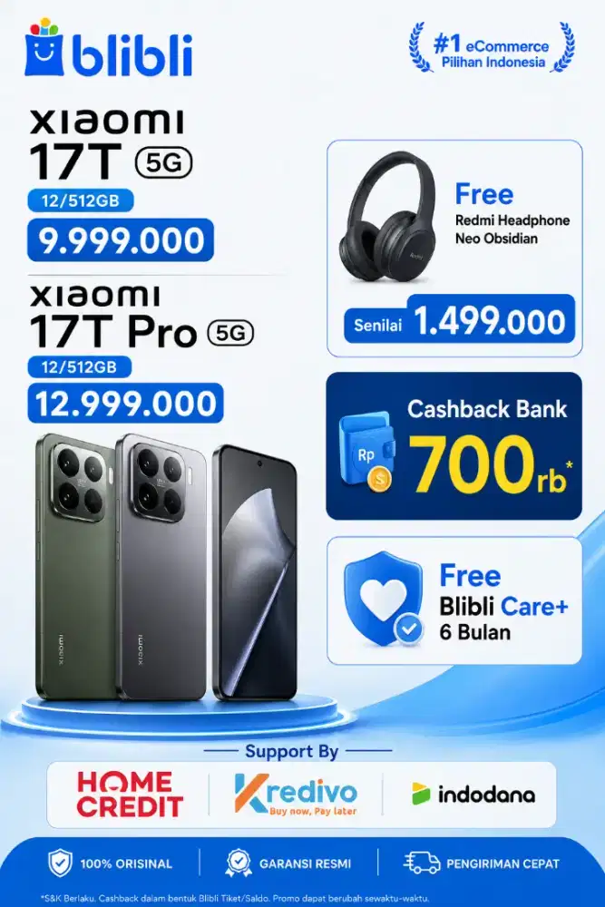 XIAOMI 17T SERIES 12/512GB - BLIBLI GALAXY MALL