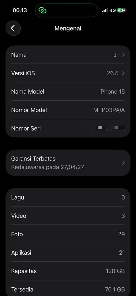 IP 15 BASIC BLACK 128GB IBOX