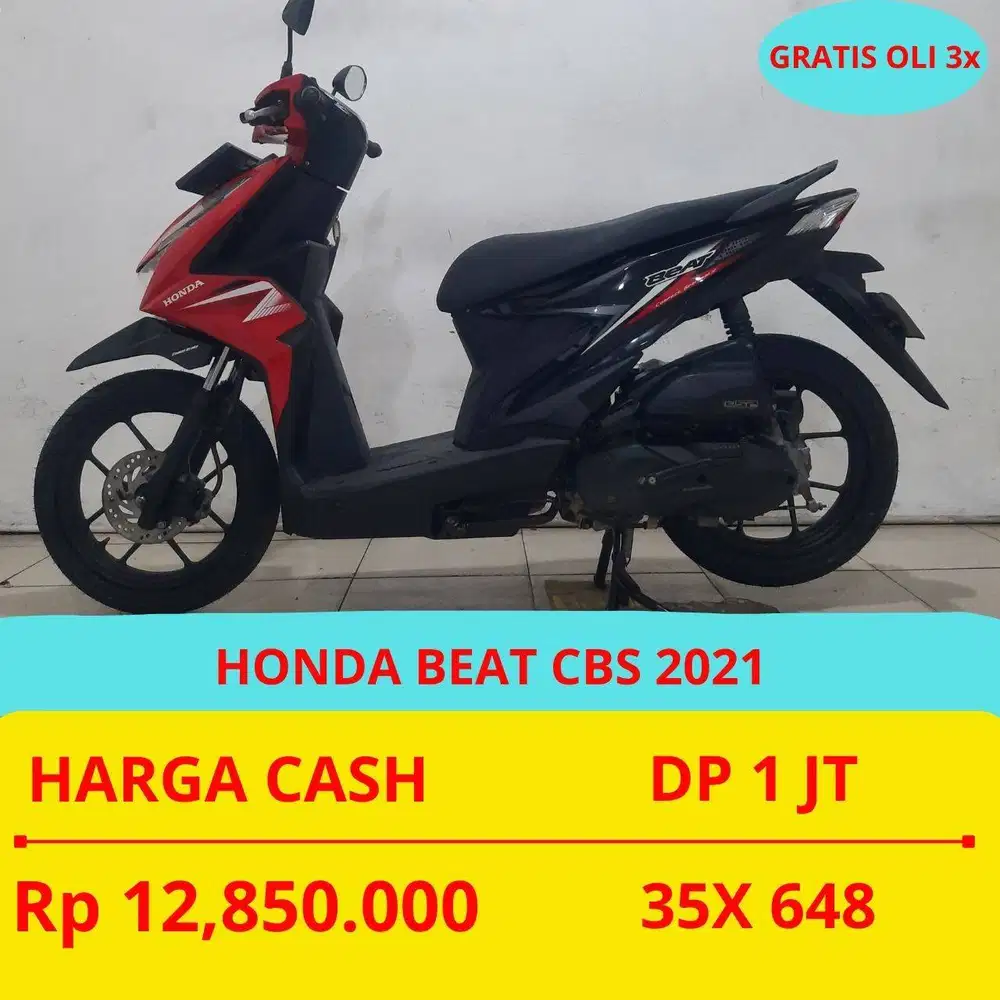 HONDA BEAT CBS 2021 DP MURAH 1 JUTA GUYS
