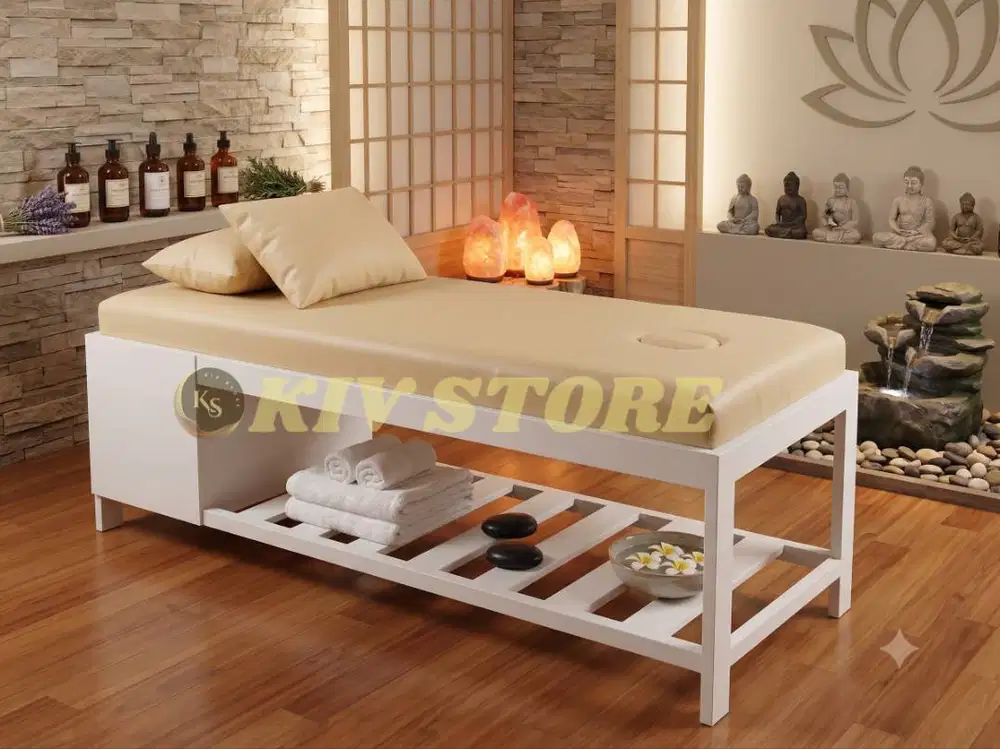 Bed Massage Spa Kayu Kokoh – Ranjang Pijat Profesional untuk Salon