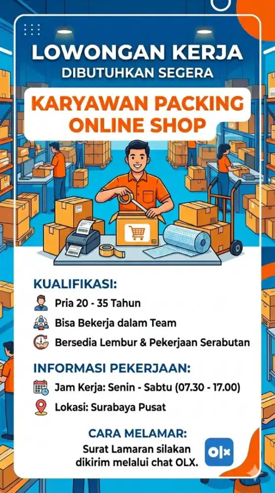 Lowongan Kerja Packing Online Shop