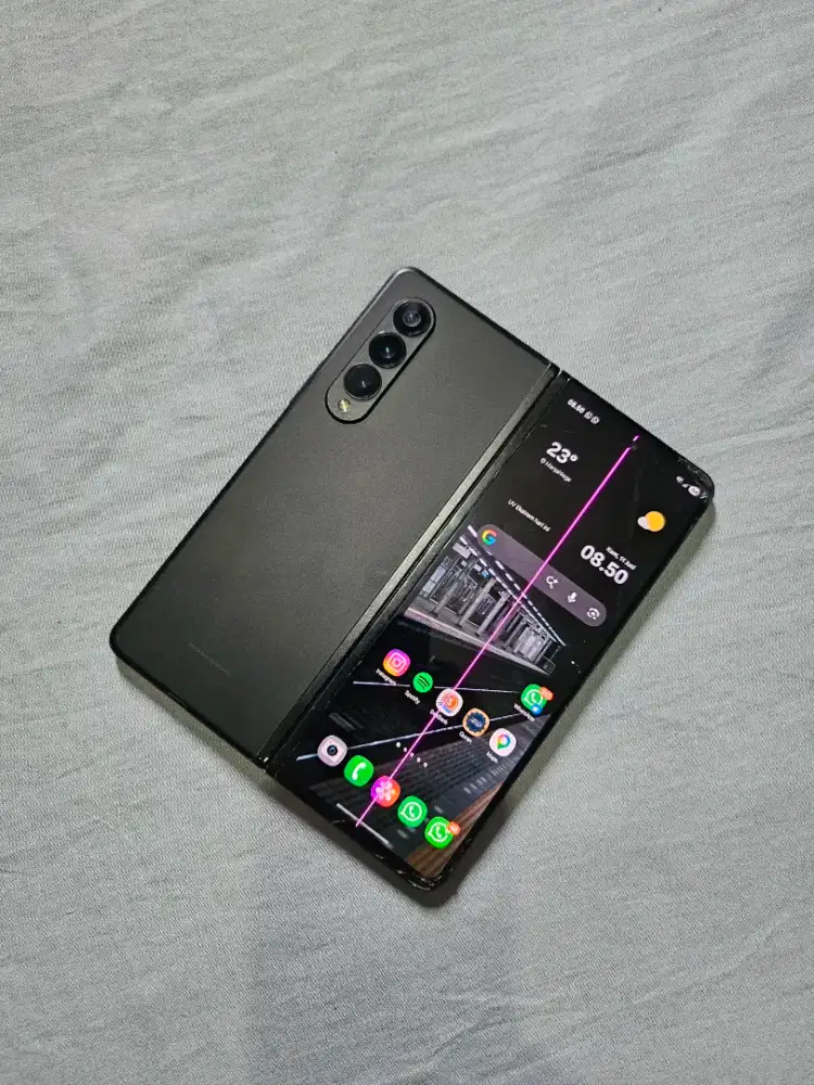 SAMSUNG ZFOLD 3 12/256GB MINUS LAYAK PAKAI