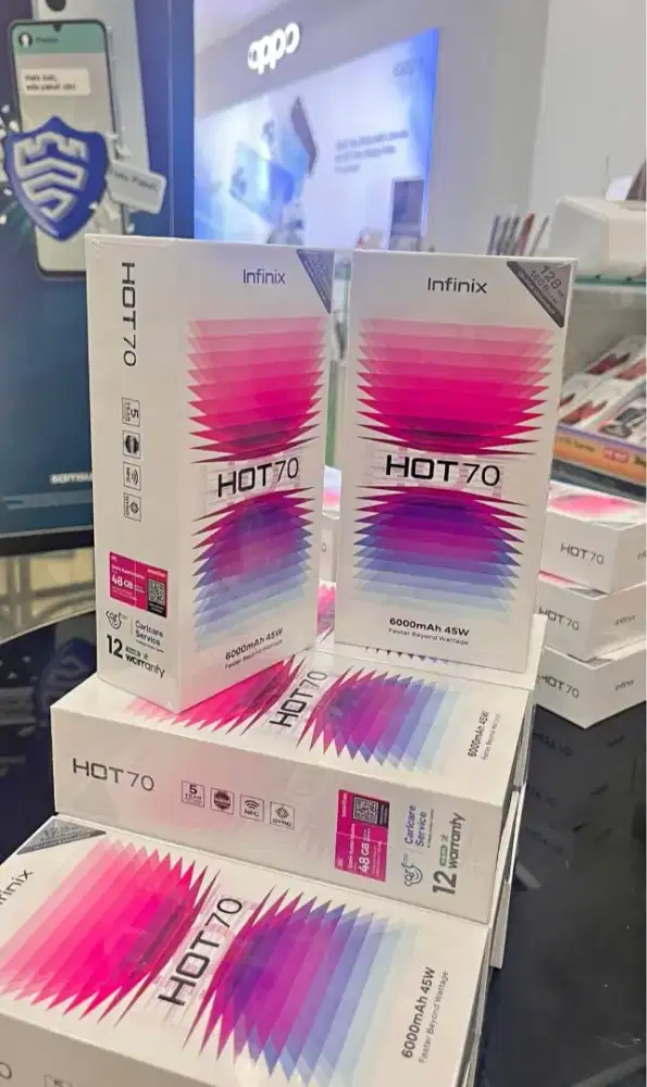Infinix hot 70 8/128 new garansi 1 thn