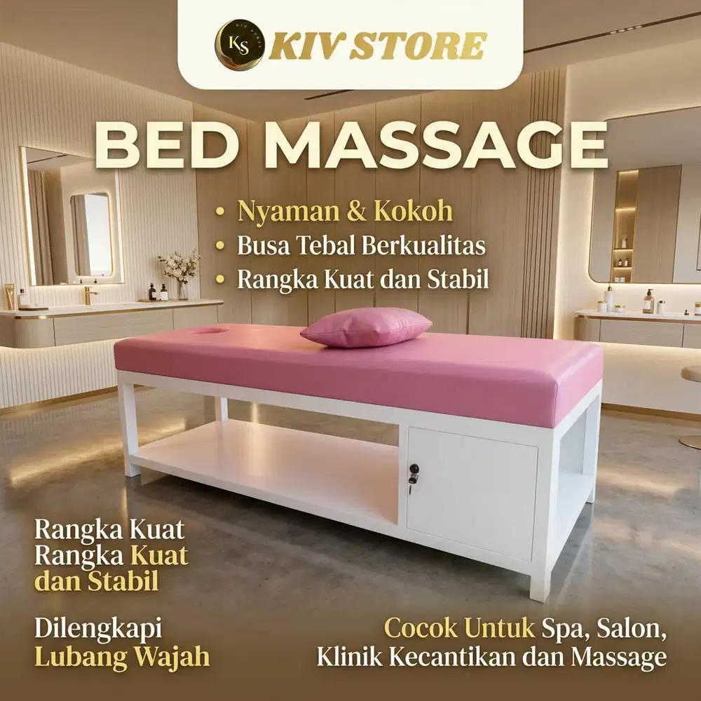 Bed Spa Salon Profesional – Rangka Kayu Jati Landa Kuat dan Tahan Lama