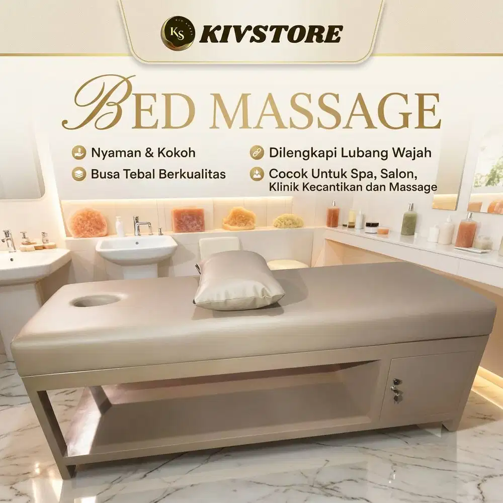 Bed Massage Kayu Minimalis – Cocok untuk Spa, Salon dan Klinik