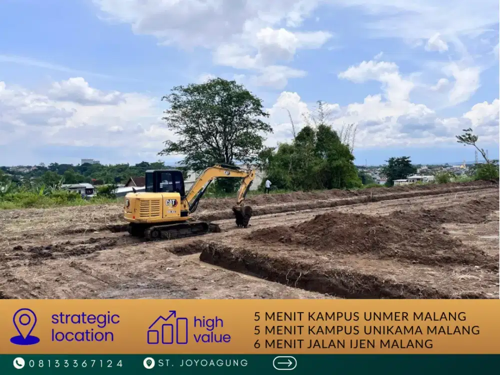 SHM Pecah Jual Tanah 6 Menit MALL MOG Malang