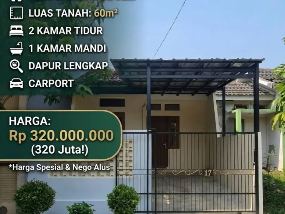 Dijual rumah siap huni diharvestcity Cileungsi