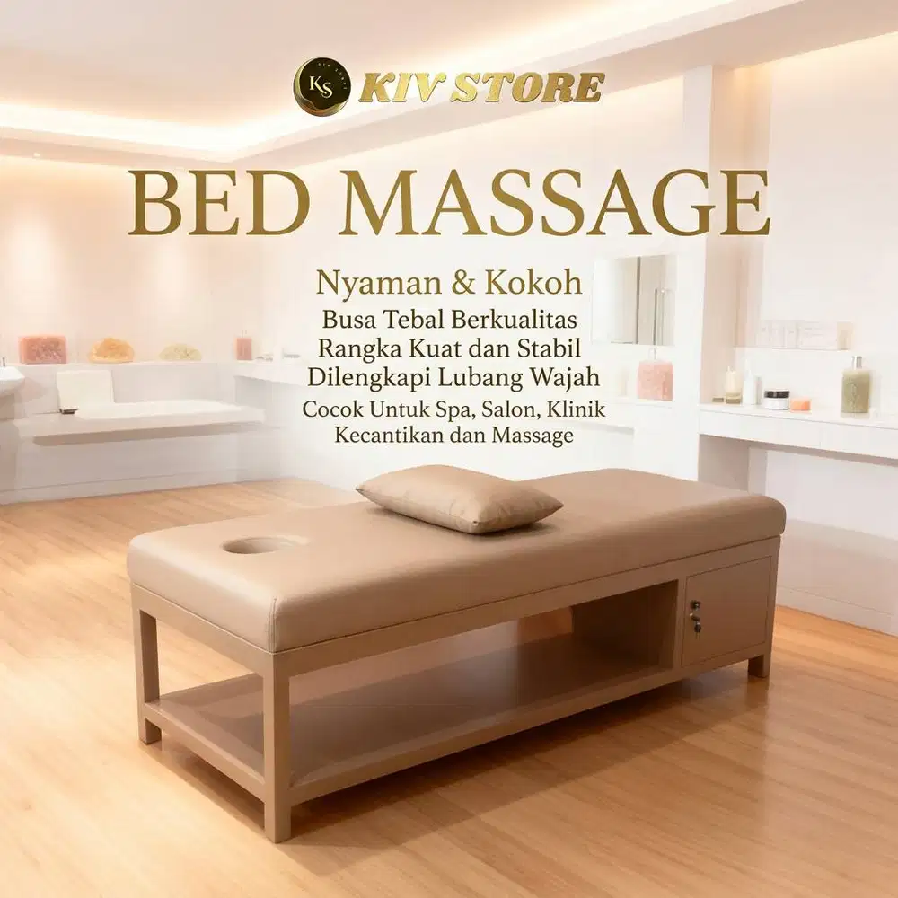 Massage Bed Kayu Tebal – Tempat Tidur Pijat Spa & Refleksi