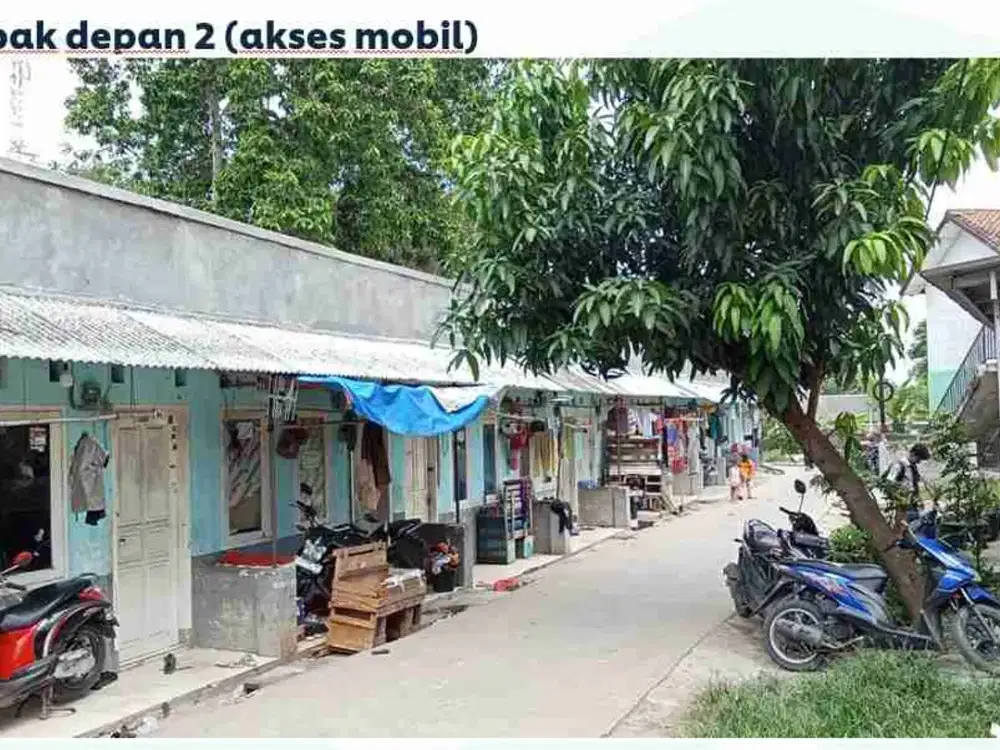 jual kontrakan pinggir jalan bisa buat usaha atau di bikin kios