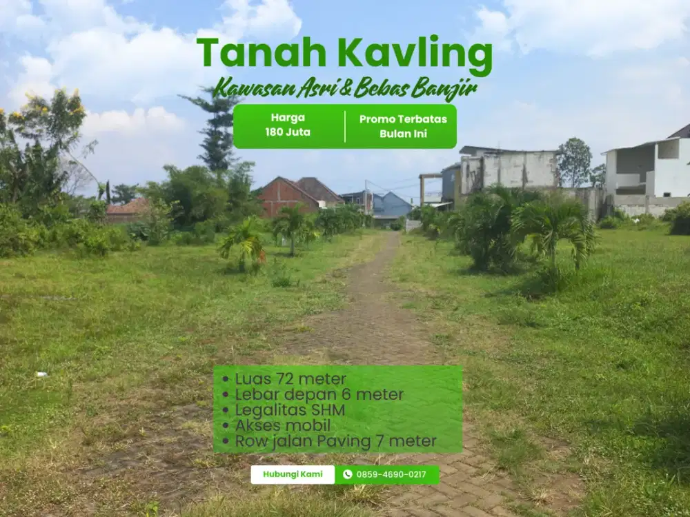 SHM Split Tanah Malang 3 Menit Gerbang Tol Pakis Malang Cocok Dibangun Rumah