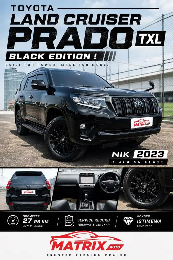 Toyota landcruiser prado TXL 2023 BLACK EDITION !TOYOTA prado 2023!