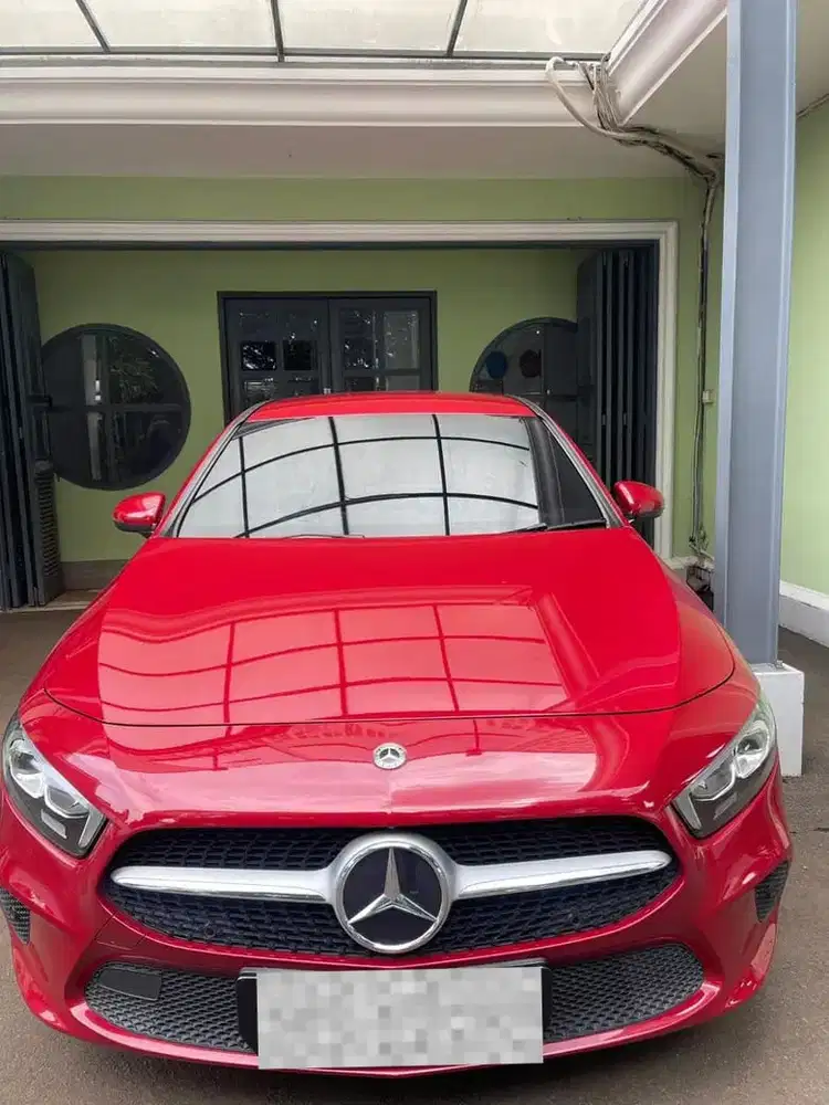 Mercedes-Benz A200 Sedan 2021 Merah KM 13 Ribu Full Record