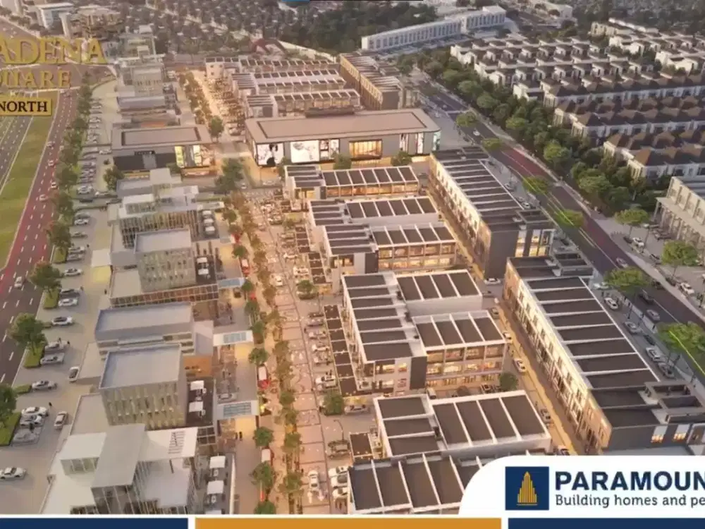 Cicilan : 14 Jutaan per bulan Ruko 3lantai Sangat Potensial Pasadena North Square Lokasi Terbaik