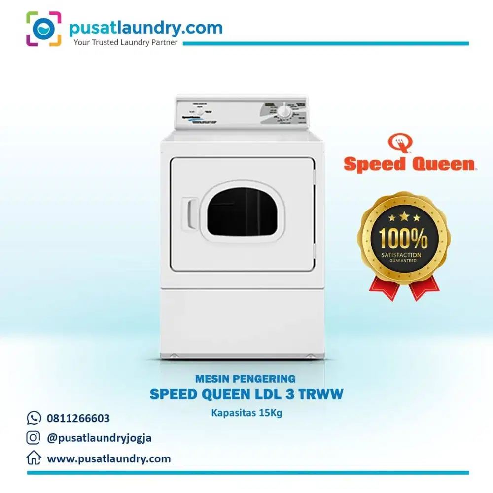 Mesin Pengering Speedqueen Kapasitas 15 Kg LDL3TR