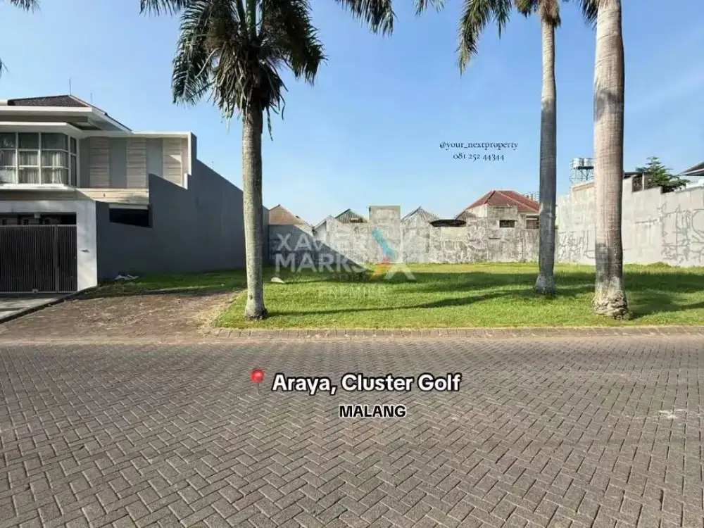 Tanah Kavling Di Boulevard Raya Golf Utama Kota Araya Malang